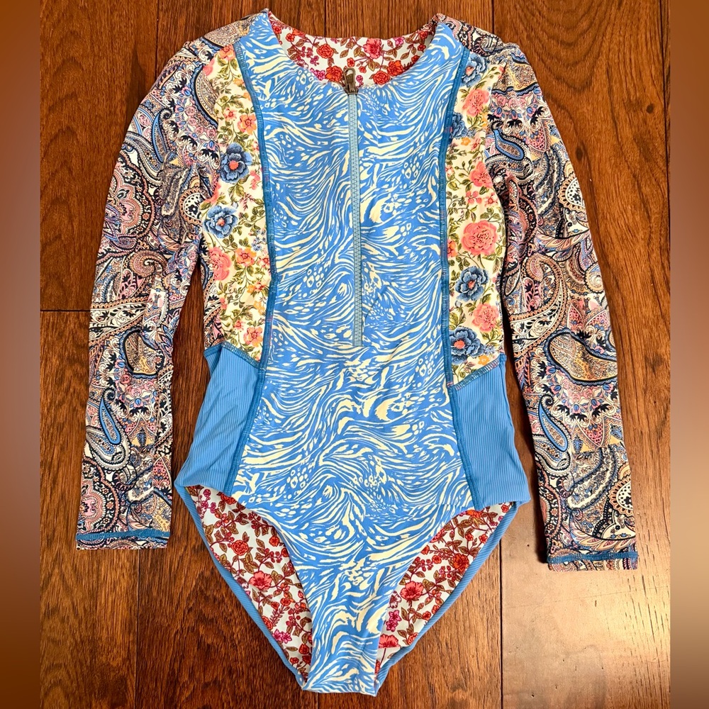 Girls Maaji One Piece Rashguard Suit. Size 12.